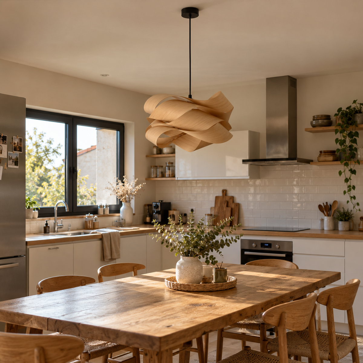 Suspension en Bois Ruban