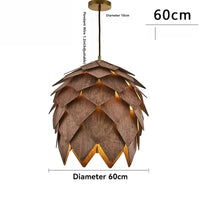 Dimensions suspension pomme de pin Pinea Ø 60 cm, câble 120 cm