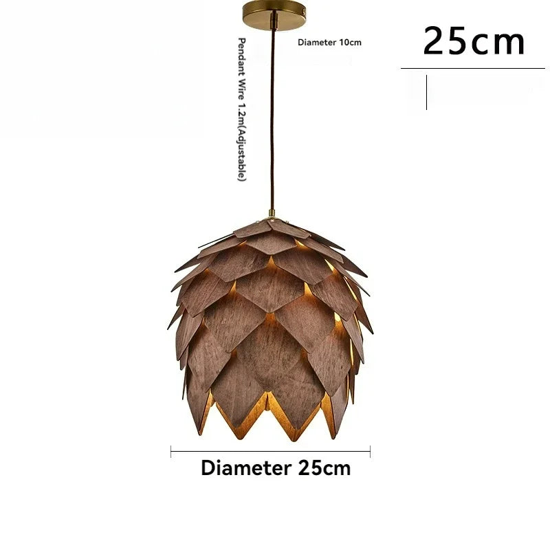 Dimensions suspension pomme de pin Pinea Ø 25 cm, câble 120 cm